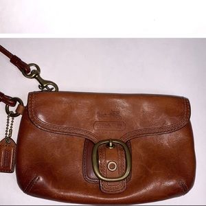Coach Authentic Cow Hide Leather Wristlet